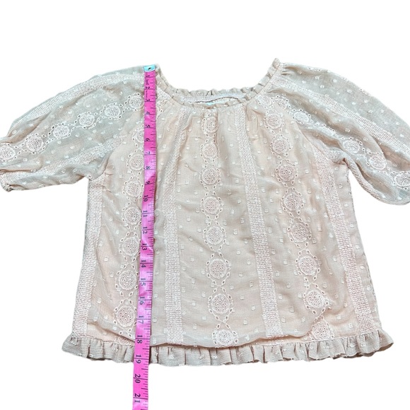 ZARA: Girl’s Blush Crochet Lace Top -Size 11-12 - Picture 4 of 7